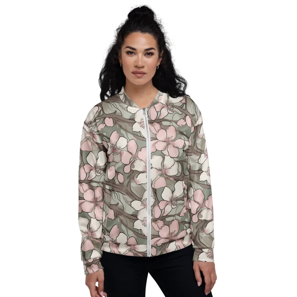 Petal Canopy on Bomber Jacket — Front