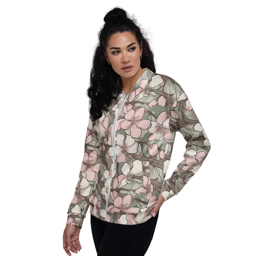 Petal Canopy on Bomber Jacket — Left