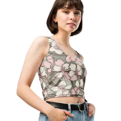 Petal Canopy on a Crop Top