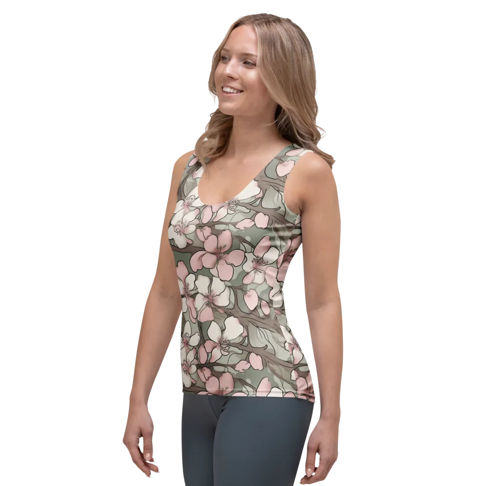 Petal Canopy on Women's Tank Top — Left Front