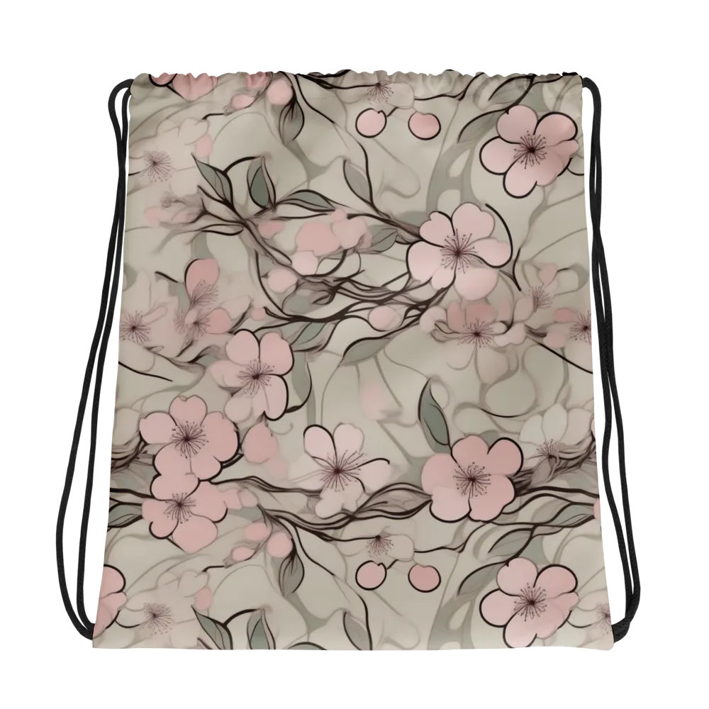 Cherry Drift on Drawstring Bag — Photo