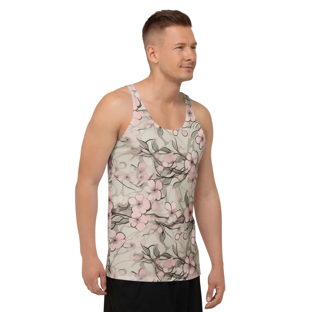 Cherry Drift on Men's Tank Top — Right Front