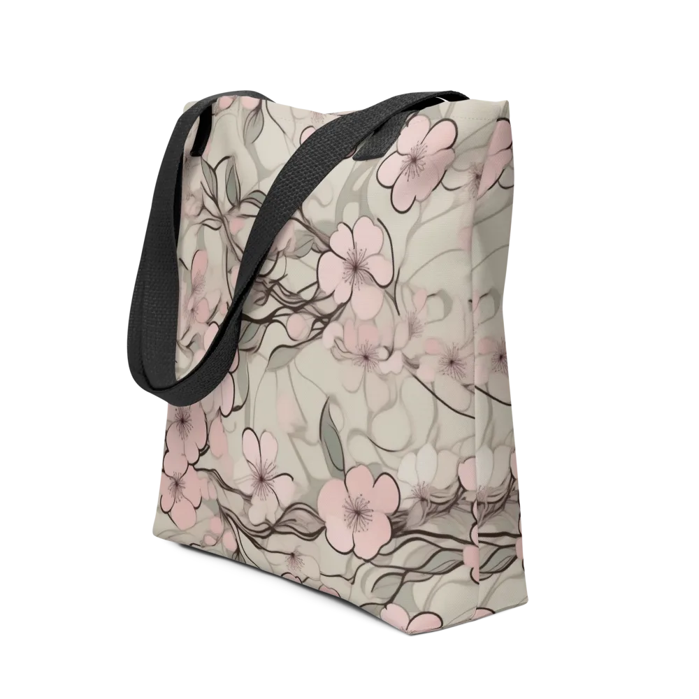 Cherry Drift on Tote Bag — Front