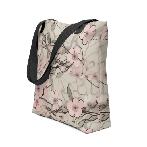 Cherry Drift on a Tote Bag