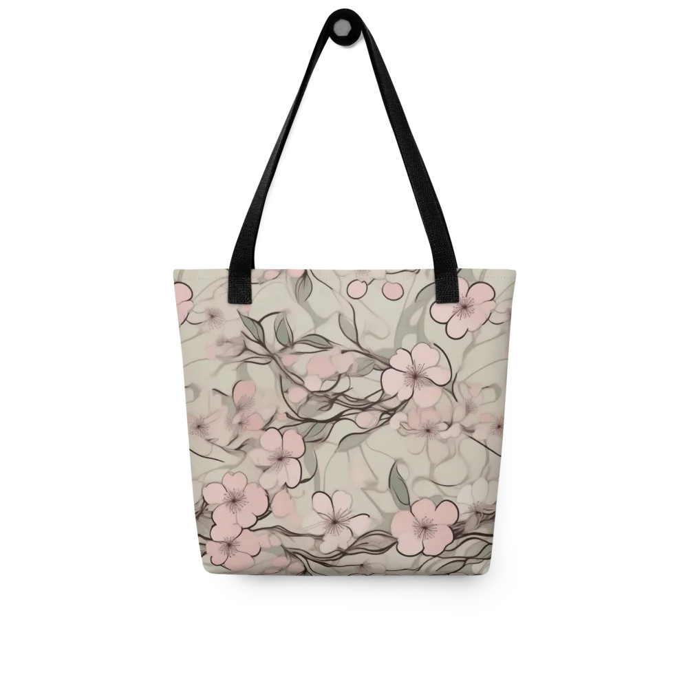 Cherry Drift on Tote Bag — Front