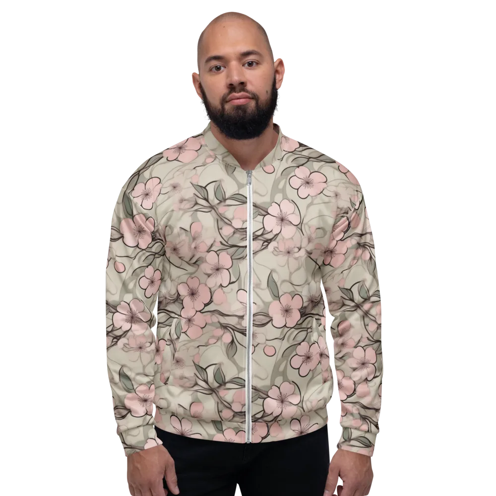 Cherry Drift on Bomber Jacket — Front