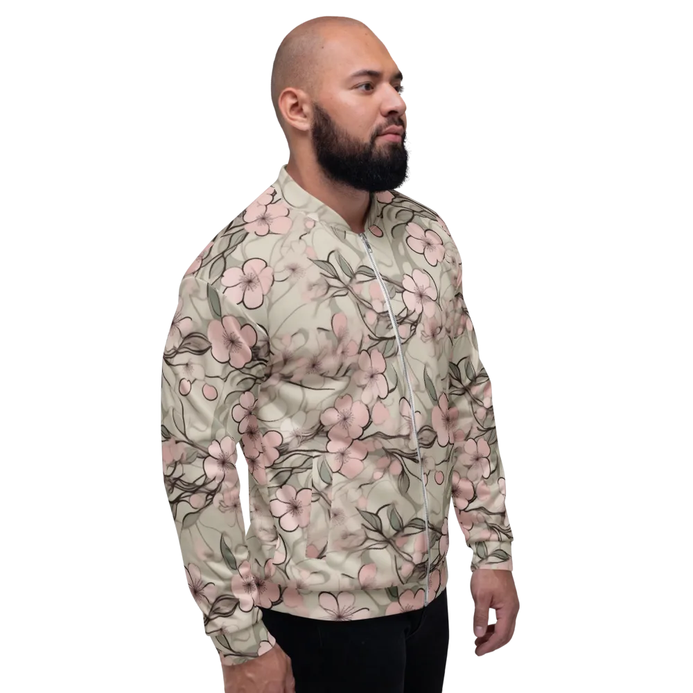 Cherry Drift on Bomber Jacket — Right