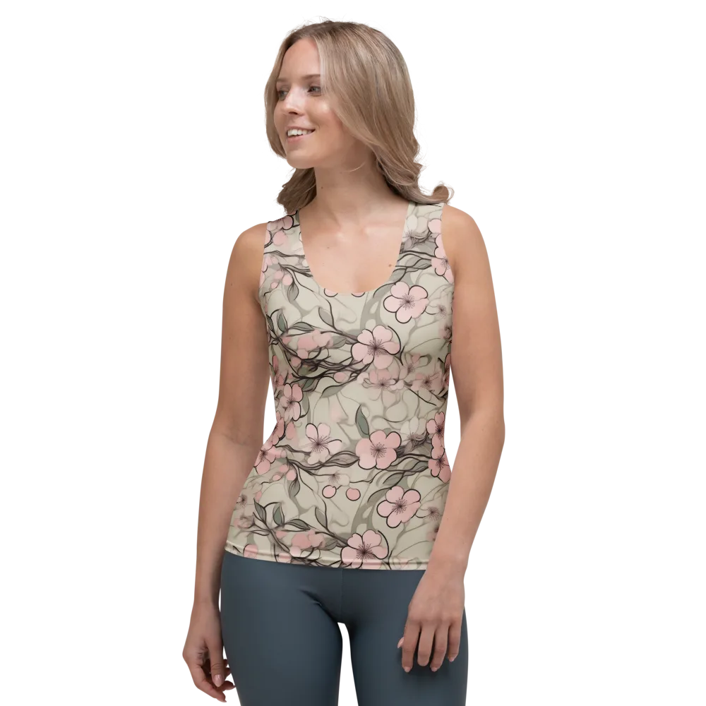 Cherry Drift on Women's Tank Top — Front