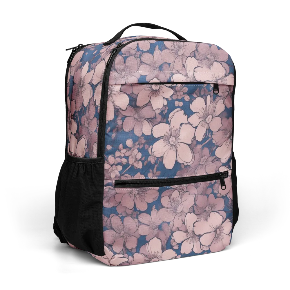 Blush Botanica on Utility Backpack — Right Front
