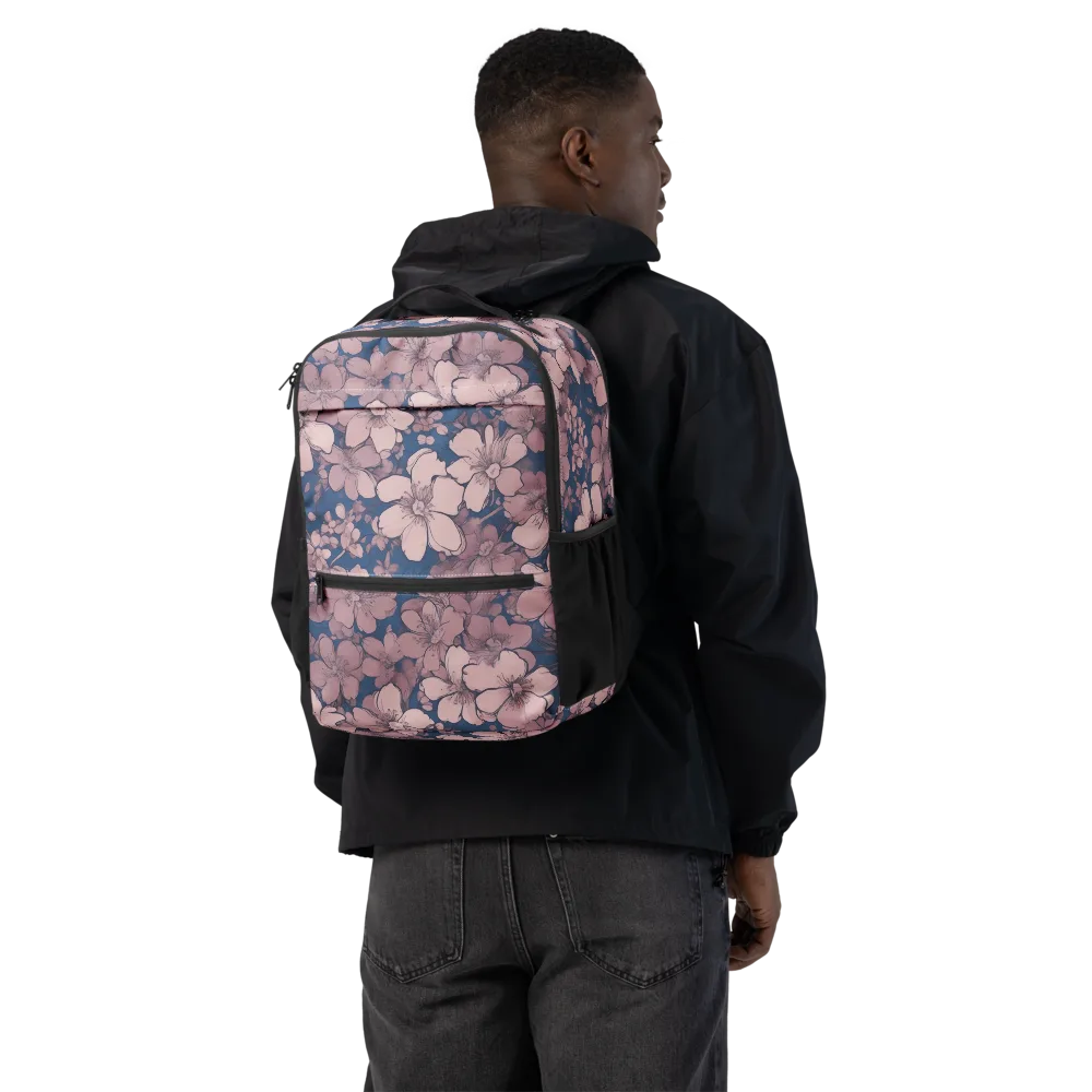 Blush Botanica on Utility Backpack — Back