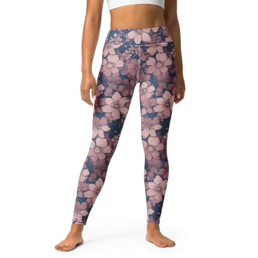 Blush Botanica on a Yoga Leggings