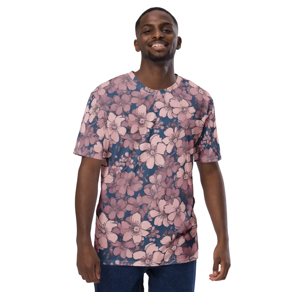 Blush Botanica on Men's Crew Neck T-Shirt — Front