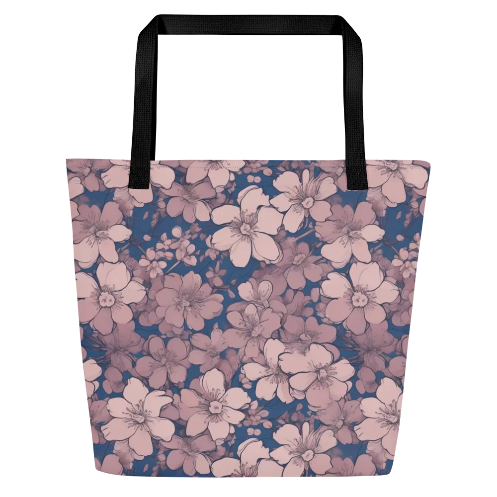 Blush Botanica on Large Tote Bag W/ Pocket — Front