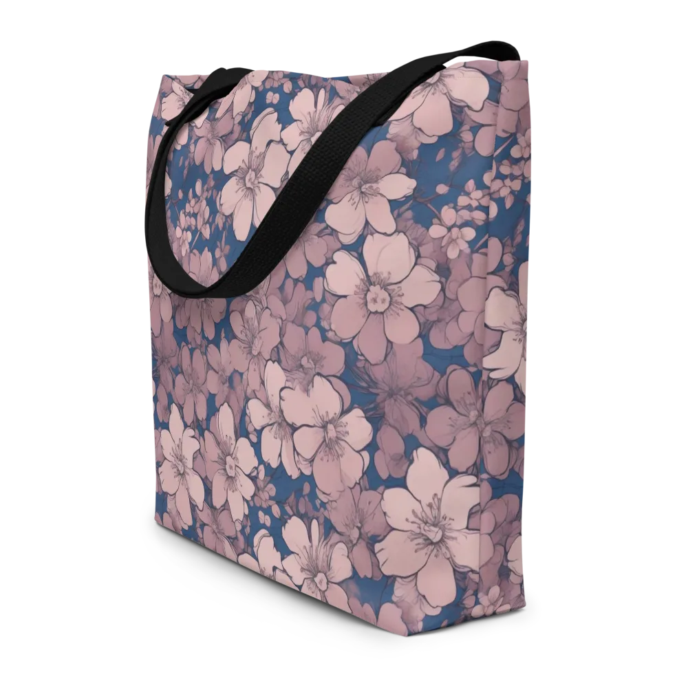 Blush Botanica on Large Tote Bag W/ Pocket — Front