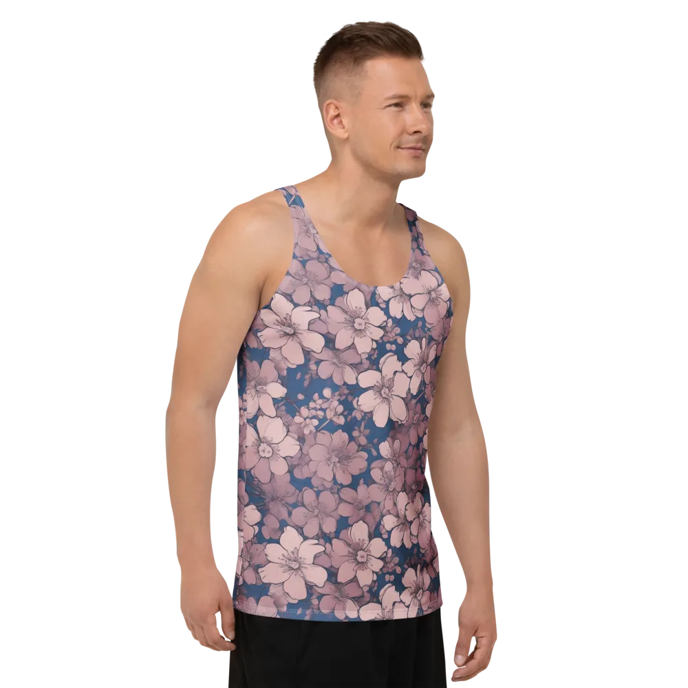 Blush Botanica on Men's Tank Top — Right Front