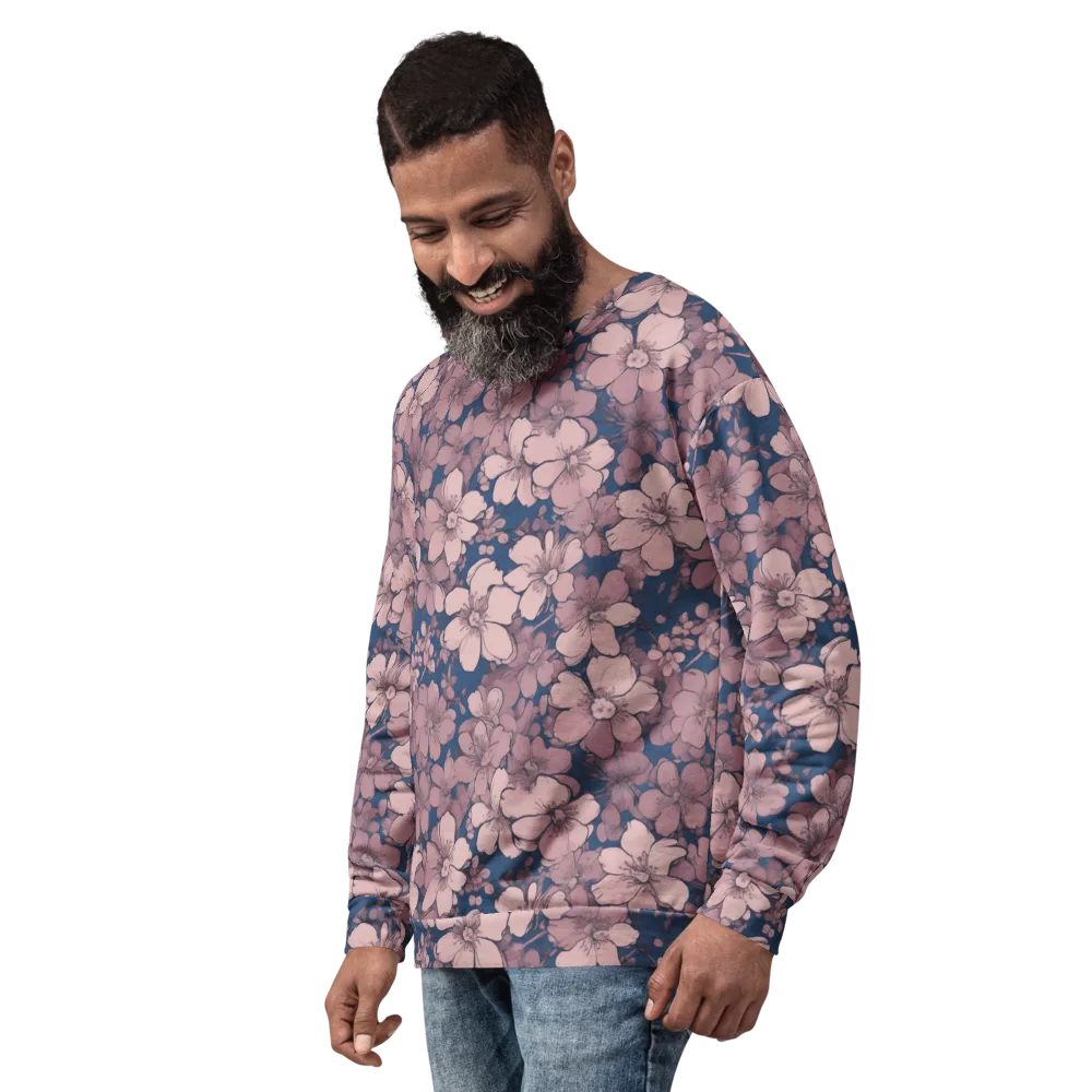 Blush Botanica on Sweatshirt — Left Front
