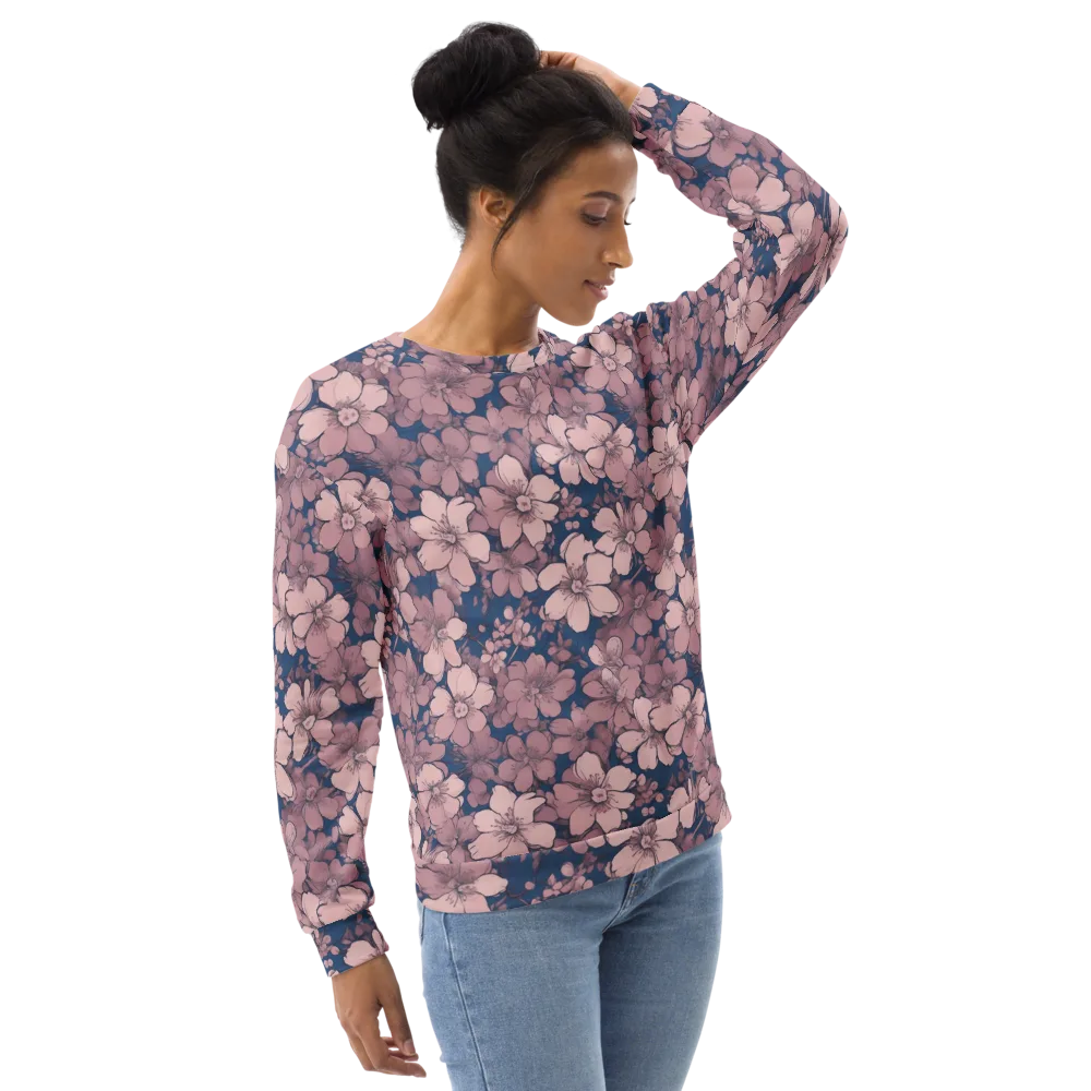 Blush Botanica on Sweatshirt — Right Front