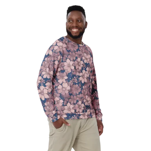 Blush Botanica on a Sweatshirt