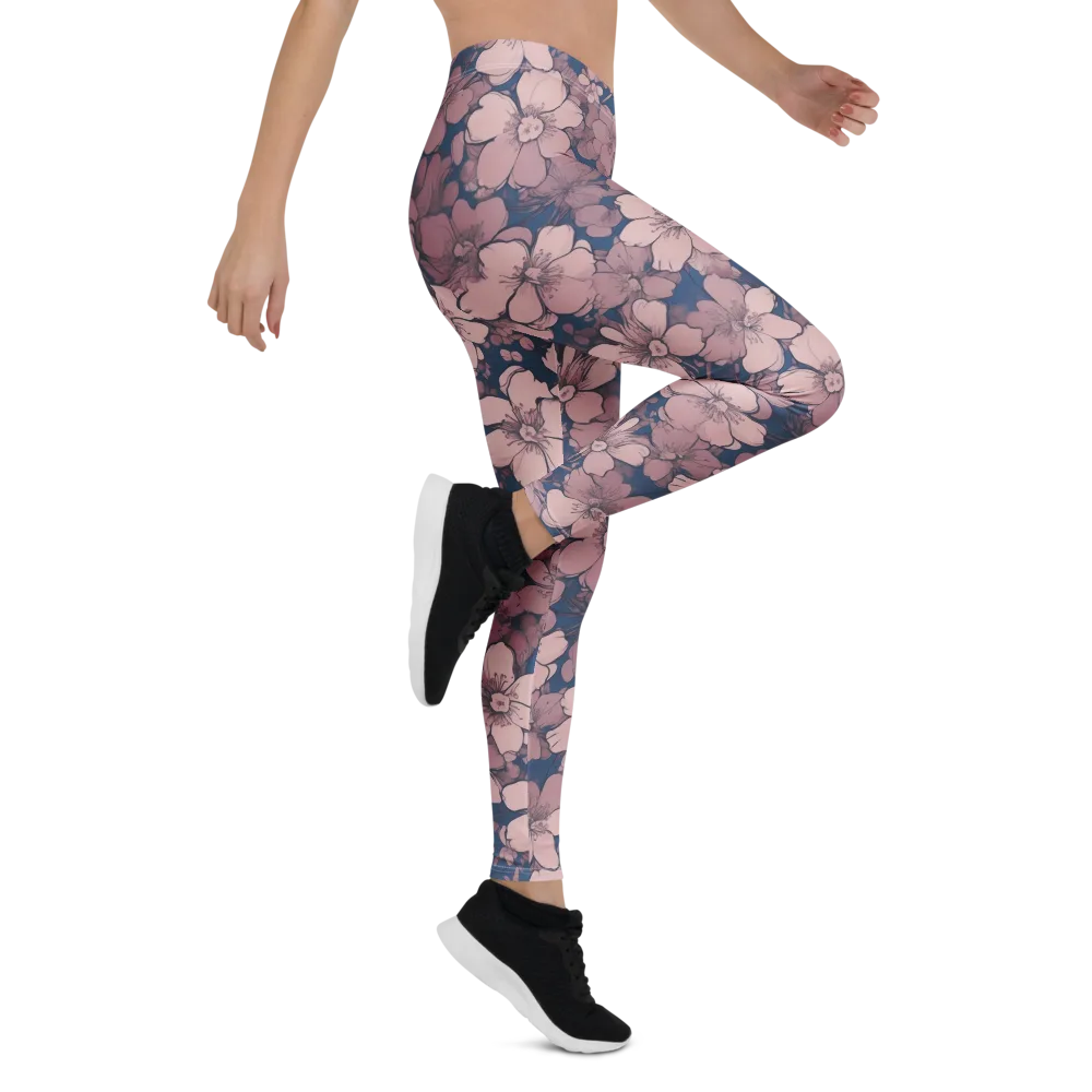 Blush Botanica on Leggings — Right