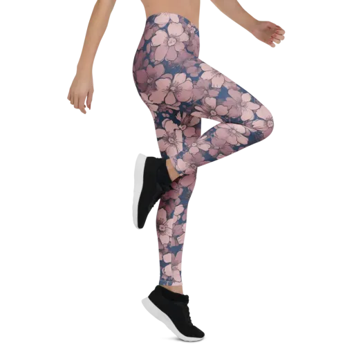 Blush Botanica on a Leggings
