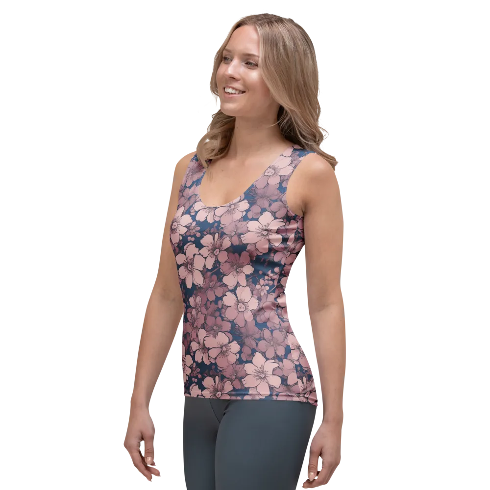 Blush Botanica on Women's Tank Top — Left Front