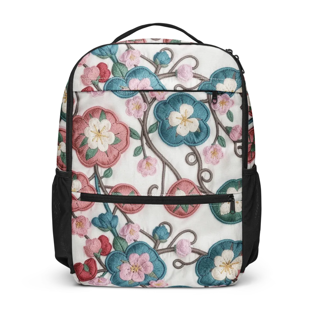 Embroidered Reverie on Utility Backpack — Front