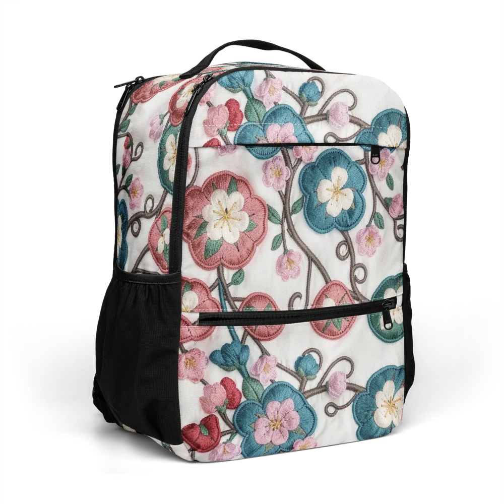 Embroidered Reverie on Utility Backpack — Right Front