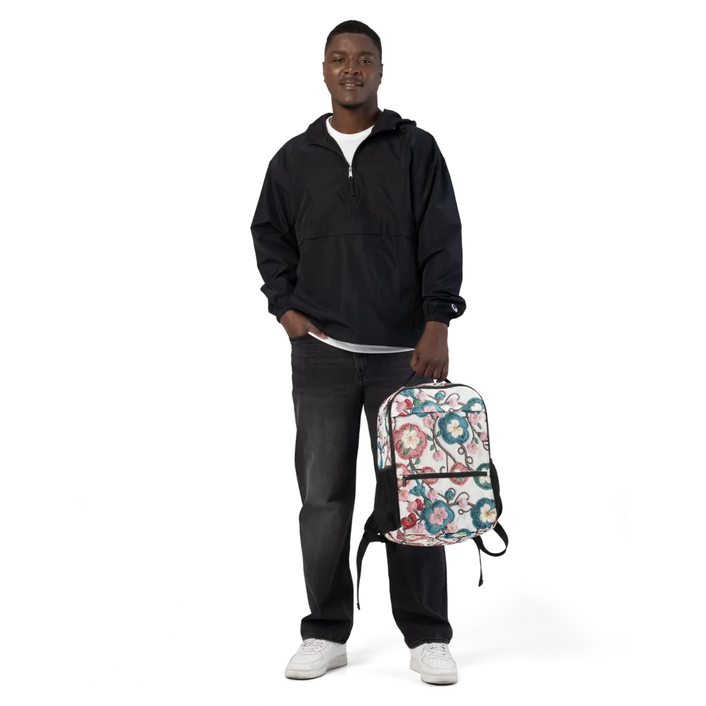 Embroidered Reverie on Utility Backpack — Front