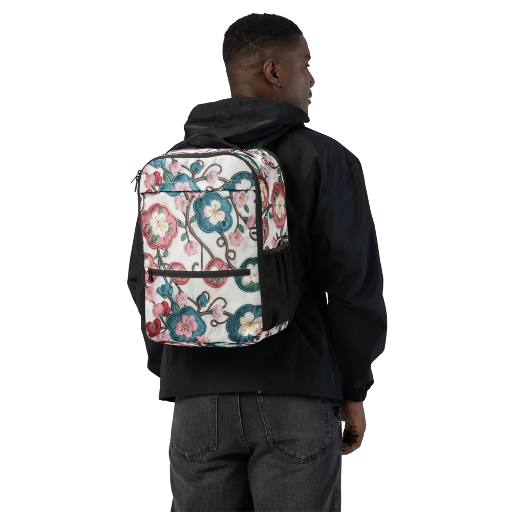 Embroidered Reverie on Utility Backpack — Back