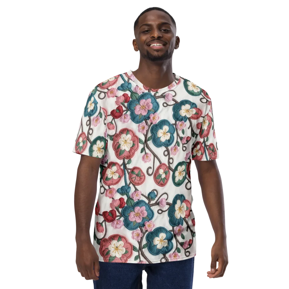 Embroidered Reverie on Men's Crew Neck T-Shirt — Front