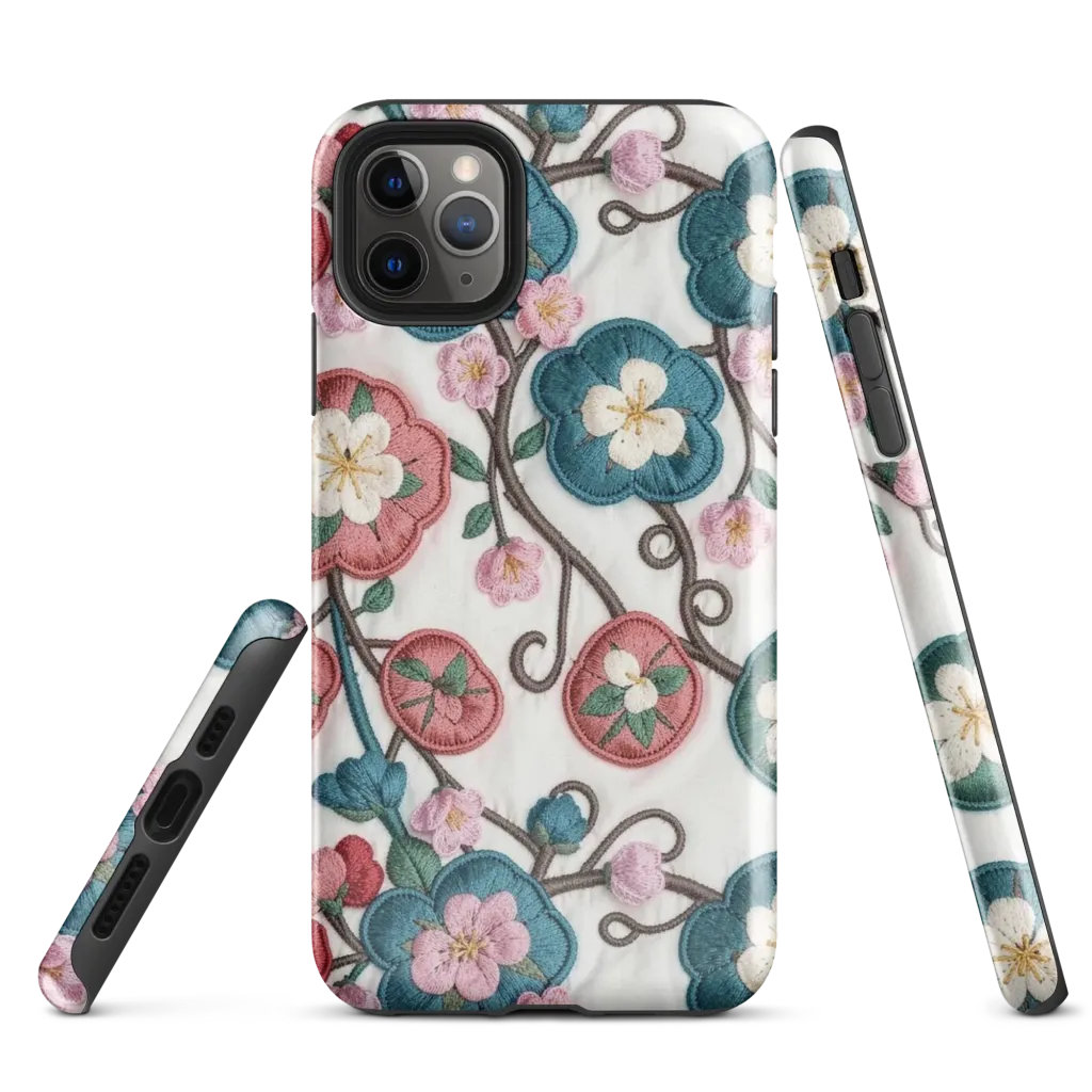 Embroidered Reverie on Tough Case for iPhone® — Front