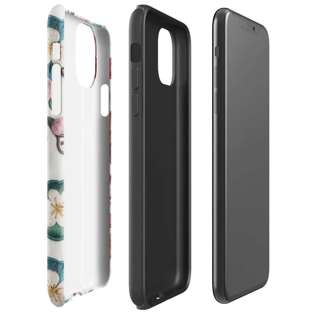 Embroidered Reverie on Tough Case for iPhone® — Right