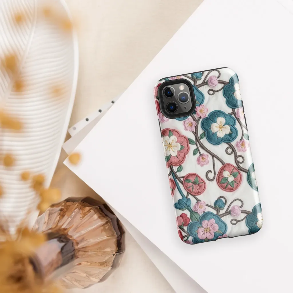Embroidered Reverie on Tough Case for iPhone® — Front