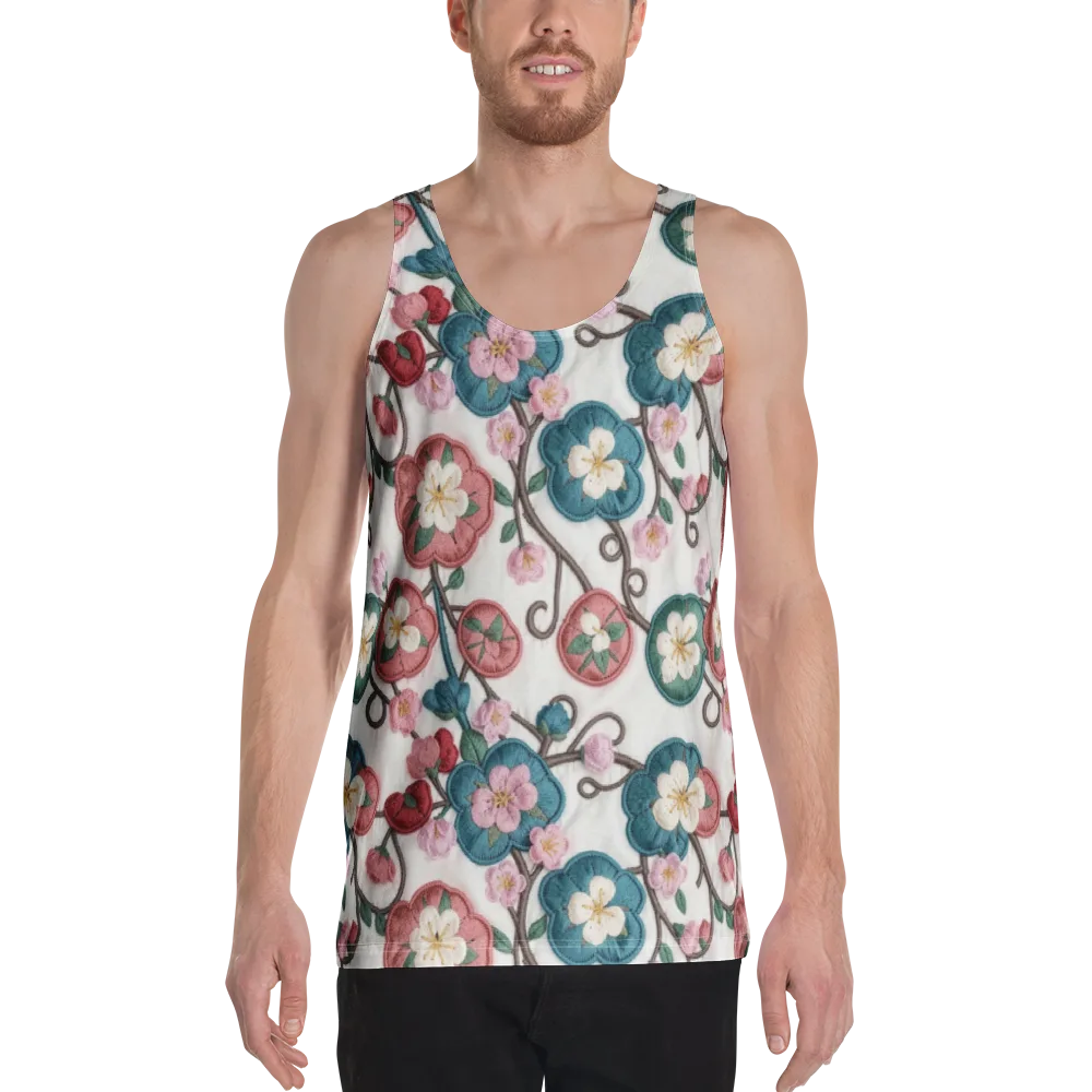 Embroidered Reverie on Men's Tank Top — Front