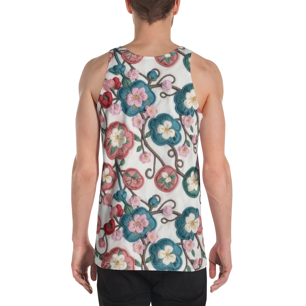 Embroidered Reverie on Men's Tank Top — Back