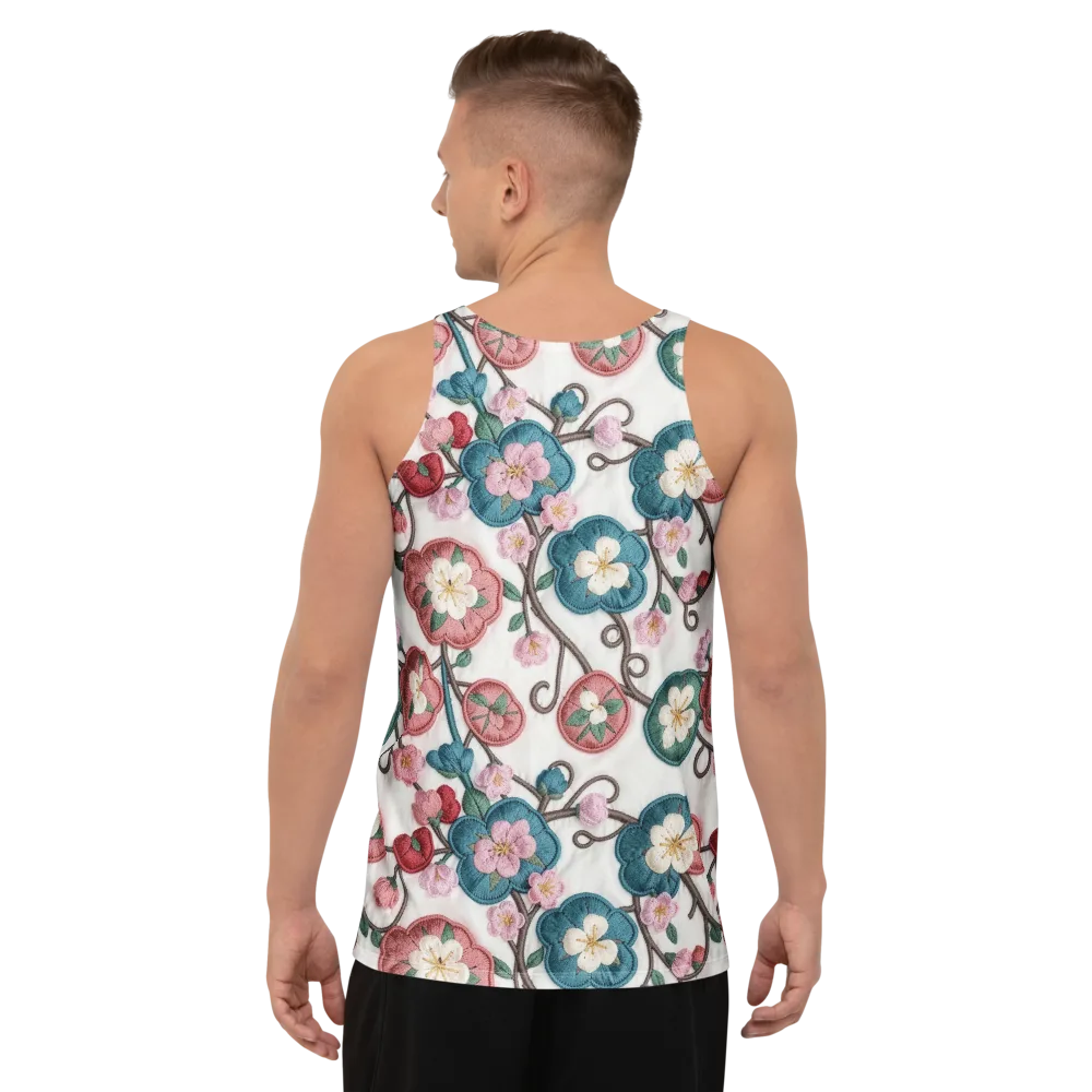 Embroidered Reverie on Men's Tank Top — Back
