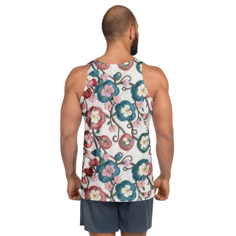Embroidered Reverie on Men's Tank Top — Back
