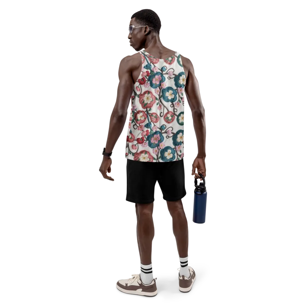 Embroidered Reverie on Men's Tank Top — Back