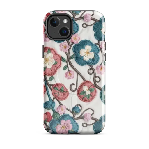 Embroidered Reverie on a MagSafe Tough Case for iPhone®