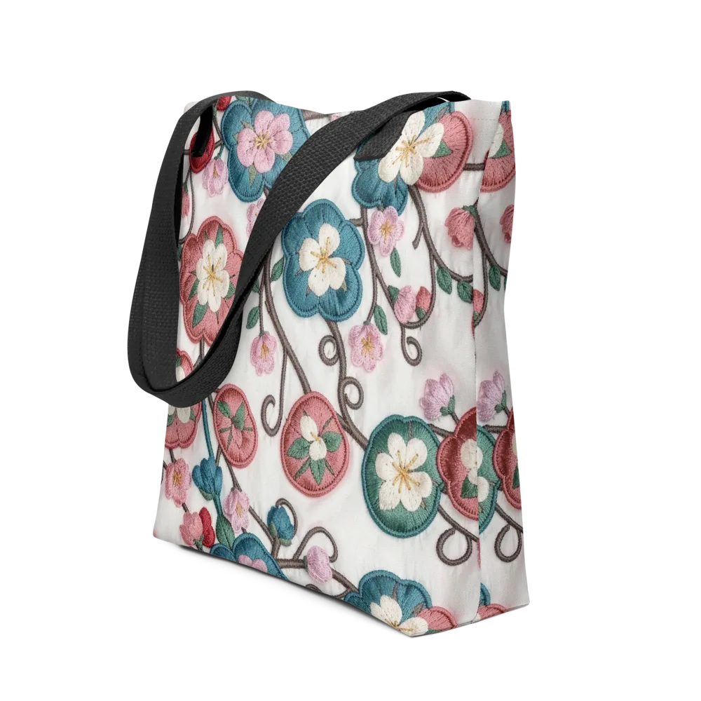 Embroidered Reverie on Tote Bag — Front