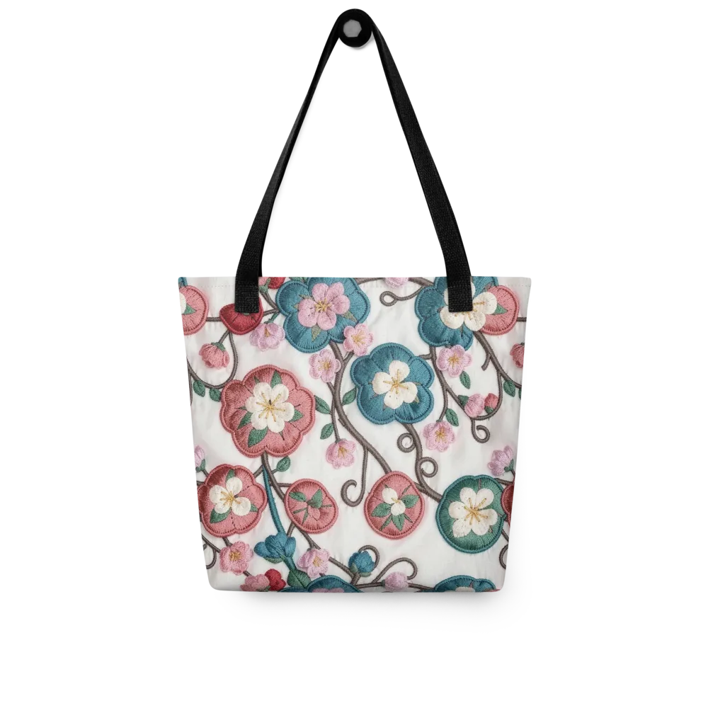 Embroidered Reverie on Tote Bag — Front