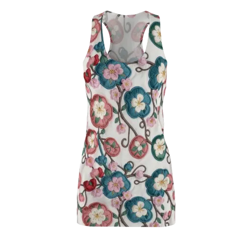 Embroidered Reverie on a Racerback Dress