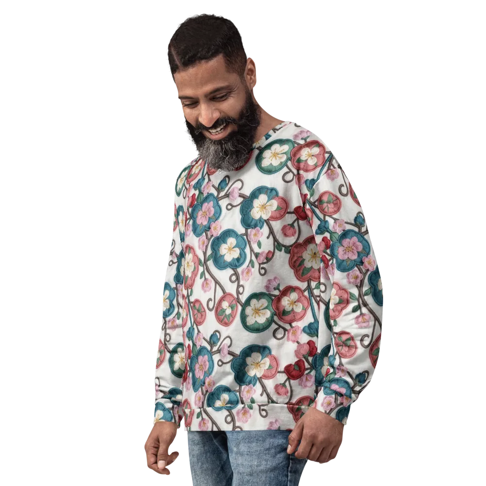 Embroidered Reverie on Sweatshirt — Left Front