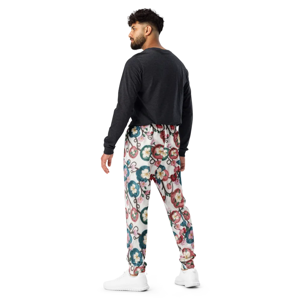 Embroidered Reverie on Men's Joggers — Back