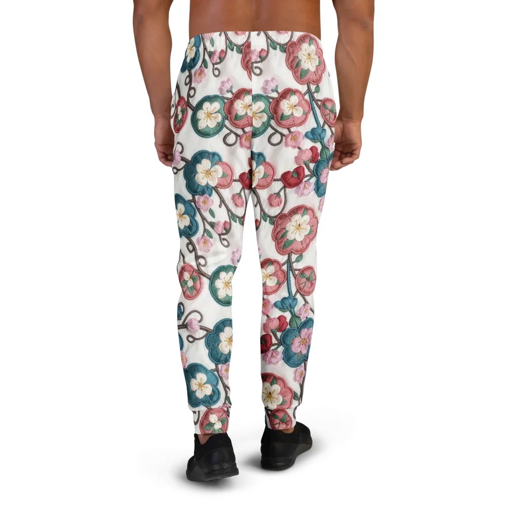 Embroidered Reverie on Men's Joggers — Back