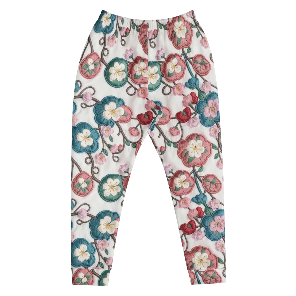Embroidered Reverie on Men's Joggers — Front