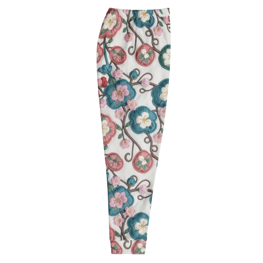 Embroidered Reverie on Men's Joggers — Right
