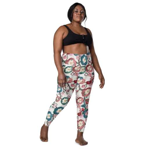 Embroidered Reverie on a Leggings with Pockets