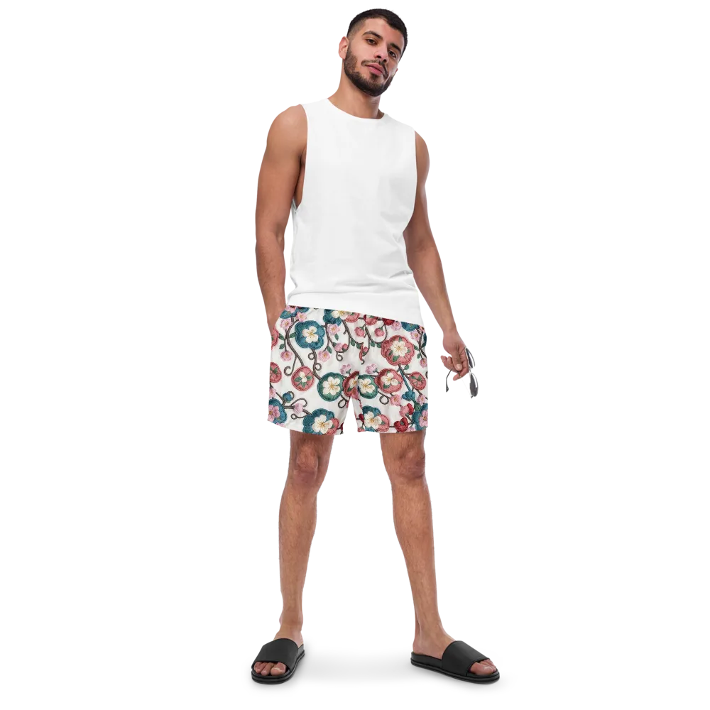 Embroidered Reverie on Swim Trunks — Front
