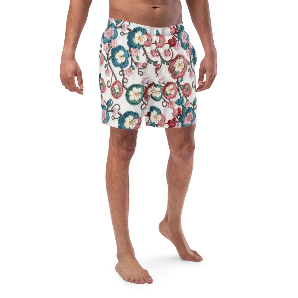 Embroidered Reverie on Swim Trunks — Front